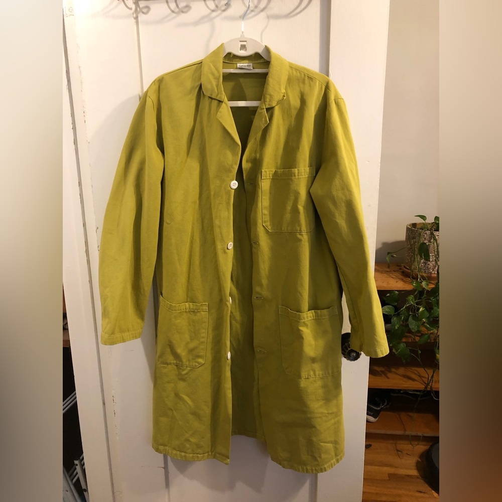 Vintage Chartreuse Chore Coat